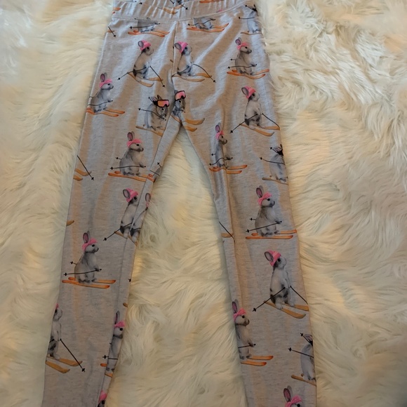 Skiing rabbit leggings - Picture 1 of 1